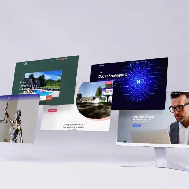 Web dizajn, primjeri nekoliko web web stranica