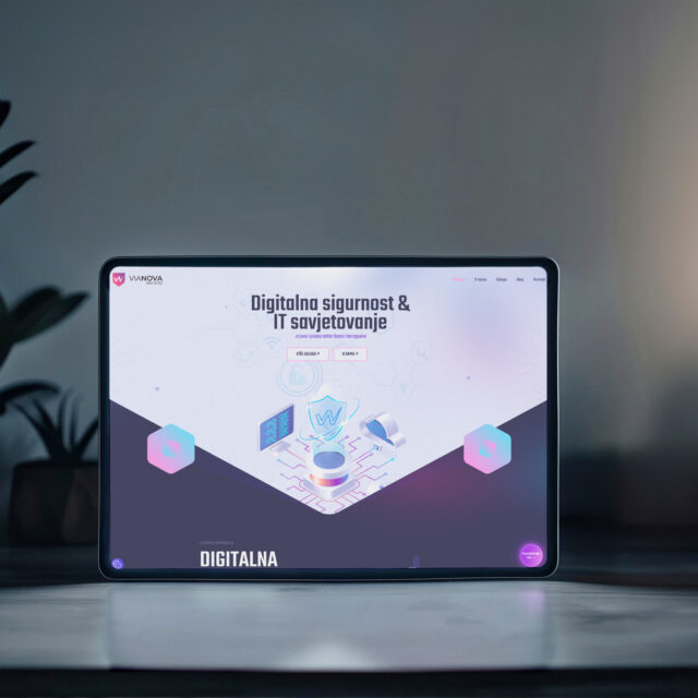 Prikaz projekta na tabletu