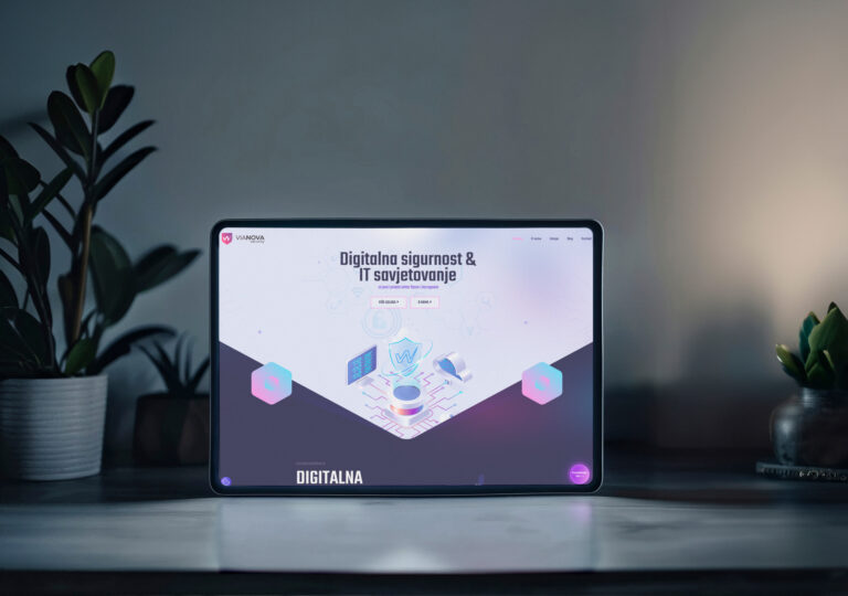 Prikaz projekta na tabletu