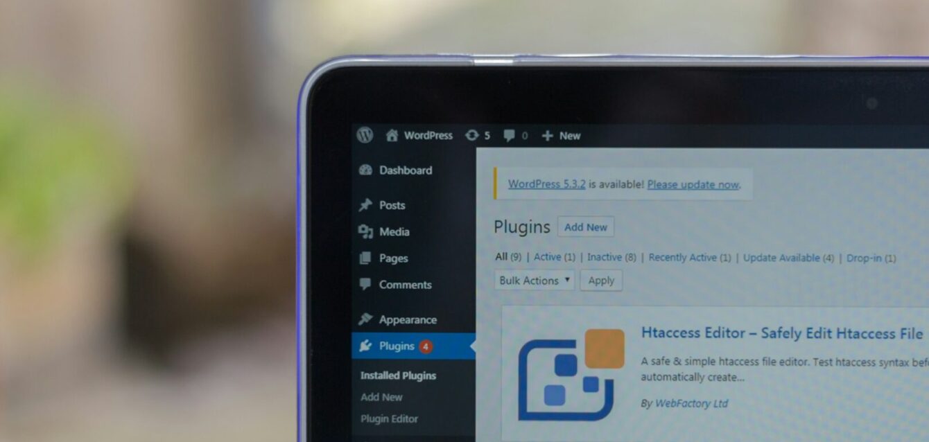 prikaz wordpress cms-a na monitoru
